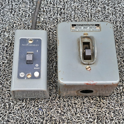 Westinghouse Motor Snap Switch NP32896-D & Allen-Bradley 600-TAX 216