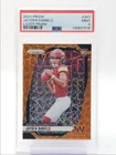 JAYDEN DANIELS 2024 PANINI PRIZM ROOKIE ORANGE LAZER COMMANDERS RC PSA 9 Q2010