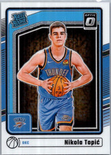 Nikola Topic #278 - Rated Rookie Base Set - 2024-25 Panini Optic - OKC Thunder
