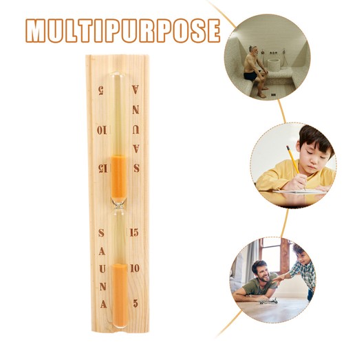 Clessidra Timer Bambini Sauna Da Tavolo Minuti Sabbia Legno Tubo Ricordo - Foto 8 di 12