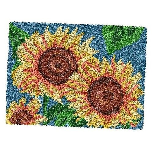 Christmas Latch Hook Kit For Adults | 20.5 Inch DIY Rug Kit With Preprinted Pattern