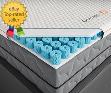 Premium Split King Cooling Mattress Topper   3  Zone Octaspring Technology