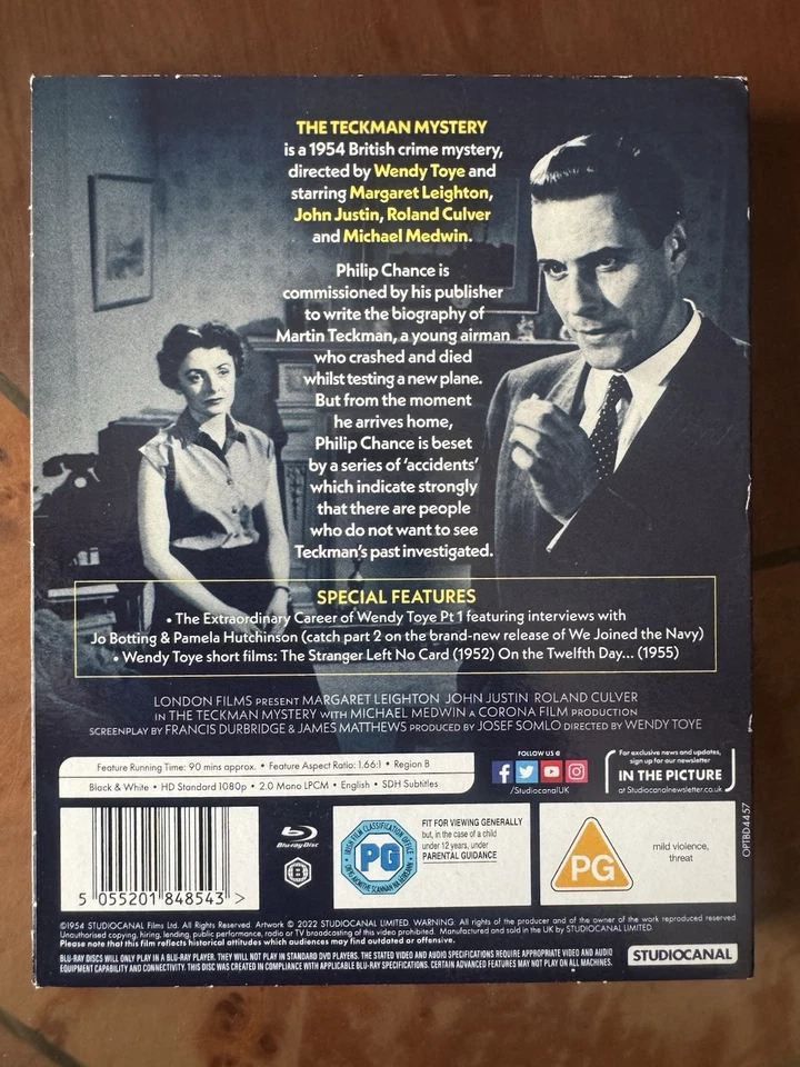 The Teckman Mystery [1954]Special Limited Edition Blu Ray-Brand New Restoration - Image 2 of 4