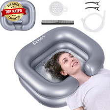 Inflatable Shampoo Basin - Portable Shampoo Bowl, Hair Washing Basin for Bedridd