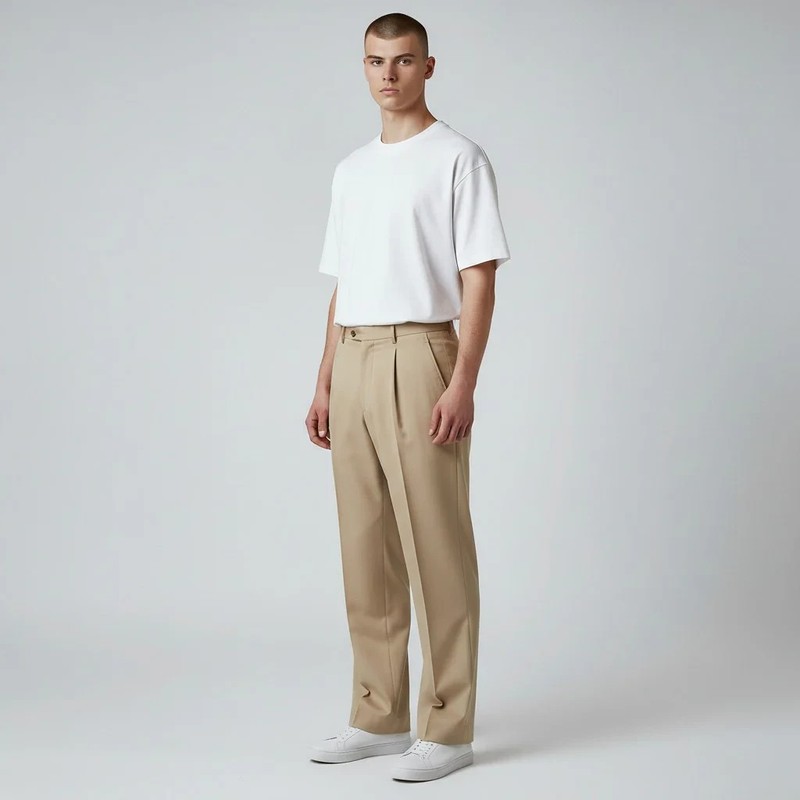 Vintage German Military Khaki Trousers | Surplus, 50+ Years Old, 34 waist