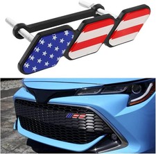 Tri-color Grille Badge Emblem Decoration American Flag Car Truck Label Vehicle Tri-color Grille Badge Emblem Decoration American Flag Car Truck Label Vehicle