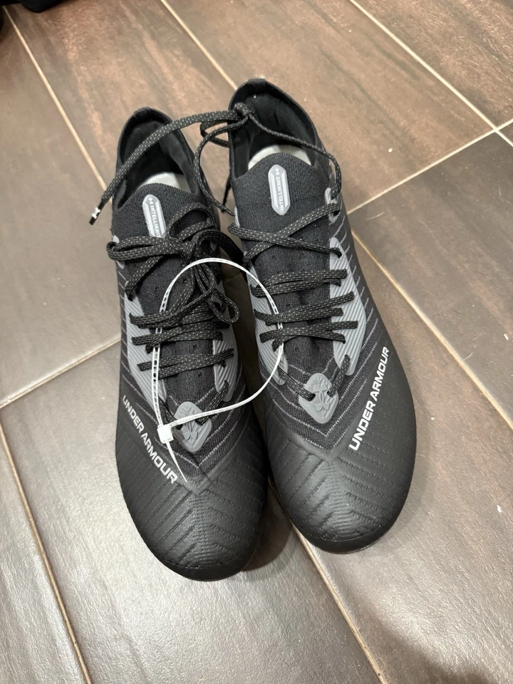 Botines de fútbol Under Armour Shadow Elite 2 FG negros gris halo talla 10 EE. UU. para hombre Foto 3 de 4