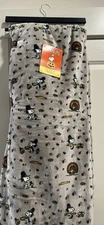 PEANUTS Snoopy Woodstock Blanket Fall Autumn Throw Thanksgiving Pilgrim