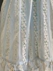 Vintage Girls Cottagecore Sheer Blue Daisy Chiffon Overlay Two Piece Dress 6 8 — photo 5