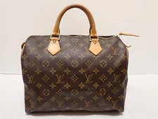 Louis Vuitton Monogram Speedy 30 Purse Bag M41526 Brown Pre-Owned AA0034