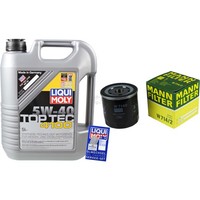 Mann Inspektionspaket 5L Liqui Moly Top Tec 4100 5W-40 FüR Seat Marbella 0.9 0.8