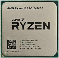 AMD Ryzen r5 Pro 2400ge CPU 3.2ghz 4 core 8 thread ddr4 35w interface am4 proces
