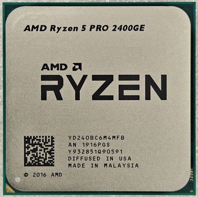 AMD Ryzen r5 Pro 2400ge CPU 3.2ghz 4 core 8 thread ddr4 35w