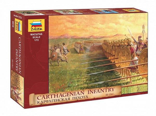 Zvezda 1/72 Kit Action Figuren MilitÄR Carthagenian Infantry Modellauto-image