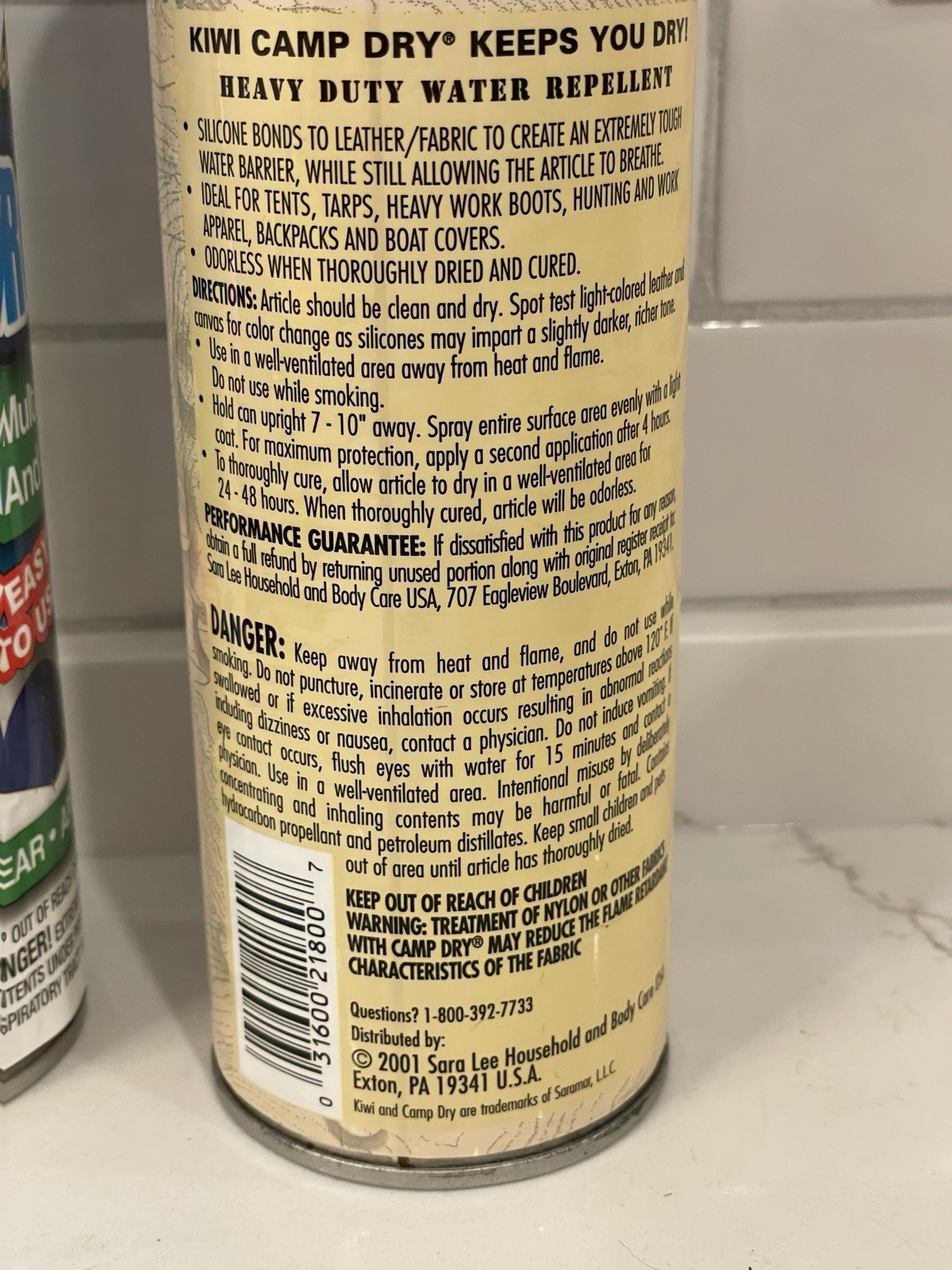 Lot of 2 Water Repellent Spray Treatment MultiSurface Boots Outdoor Gear READ