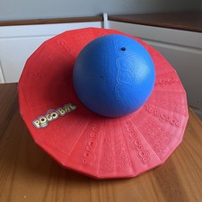 Original Pogo Bal Re-Release Bounce Saturn Pogo Ball Toy Blue and Red - Used