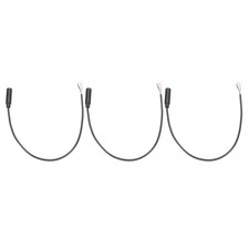 3pcs 3.5mm Female Jack to Bare Wire Open End Replacement TRS 4 Pole Cable, 0.30m