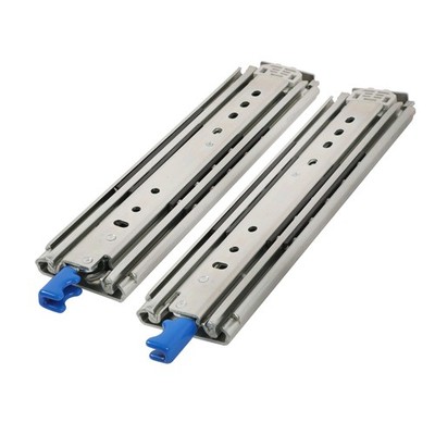 1 Pair Locking Drawer Slides 12 Inch Lock & Full Extension 500 lbs Load Capacity