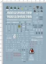 Detail Up MG 1/100 Scale MSN-001A1 Delta Plus GDM  Model Kit Water Slide Decal