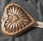 3 Vintage Copper Jello Molds, Star, Heart, Ribbed Loaf — photo 8