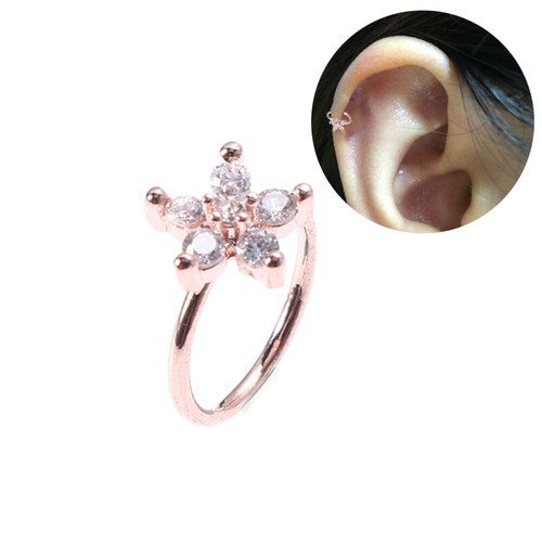 Copper Stylish Piercing Nose Rings Nose Studs Nose Hoops Eyebrow Nails Ear Nose - Picture 6 of 11