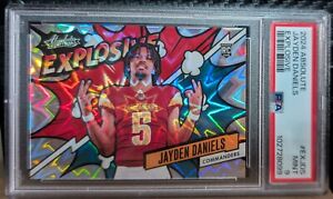 2024 PANINI ABSOLUTE EXPLOSIVE #EXJDS JAYDEN DANIELS  PSA9 Rookie of the Year 