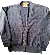 Liz & Co Made in USA Cotton Cardigan Sweater Size Large