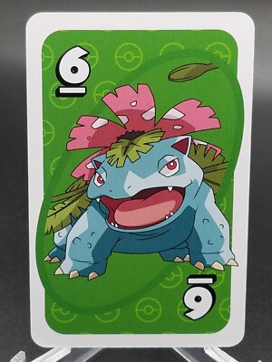 Venusaur GREEN #6 Pokemon Mattel Japanese UNO Card NM/MINT