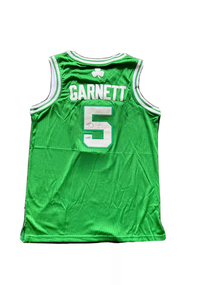Kevin Garnett Signed Boston Celtics Home Green Jersey STEINER