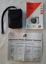 CANON ELPH IX240 APS CAMERA, w/CASE, STRAP, MANUAL, VINTAGE