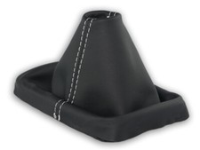 For Vw New Beetle 1998-2011 Gear Shift Boot Gaiter Leather Stitching White