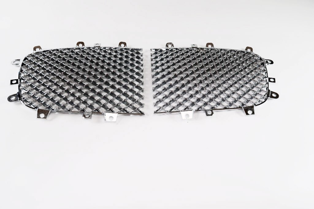 Bentley Gtc Gt Flying Spur front center grille inserts + chrome trim 2004 - 2008