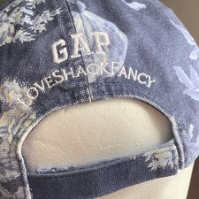 Love Shack Fancy x Gap Floral Denim Hat Fashion Cap Youth L/XL Adult-Small