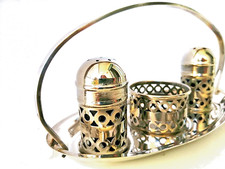 Servizio Da Tavola: Saliera , Pepiera,Portastuzzicadenti, inglese, vintage, ENPS