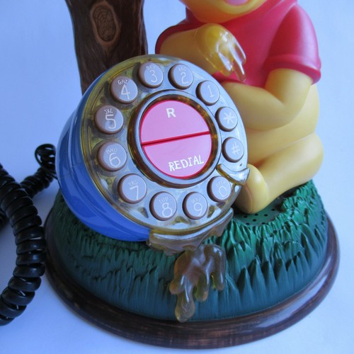 Retro Mybelle 205 Winnie the Pooh Telefon (Walt Disney Neuheit Telefon Geschenk) - Bild 3 von 9