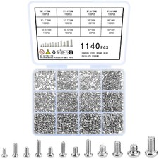 "Compact Tiny Screw Assortment with 1140 Pcs - Ideal for Electronics Repairs "