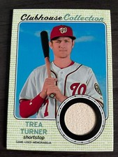 2017 Topps Heritage Trea Turner #CCR-TTU Clubhouse Collection Relic Jersey Patch