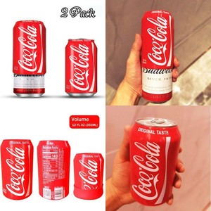 Beer Can Covers 2 Pack Coca Cola Coke Silicone Sleeve Hide Beverage Prank Party Ebay