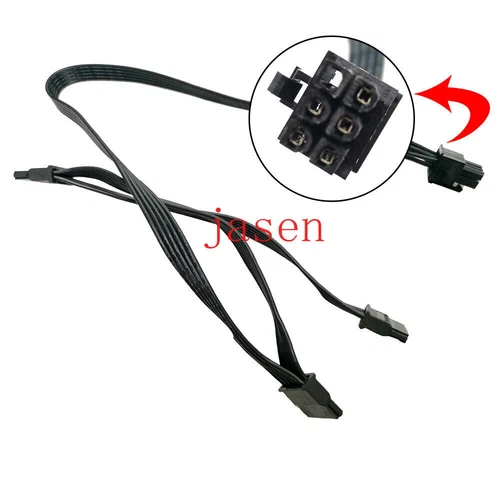 SATA SSD Power Cable PCI-E 6 Pin 1 to 3 For EVGA 1000 GQ 80+ GOLD 1000W US Ship