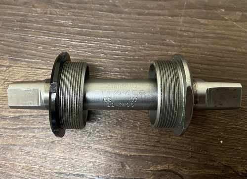 Boitier de Pédalier Shimano Dura Ace BB-7400 1.37x24 Ancien Vélo Vintage 1970's - Imagen 3 de 3