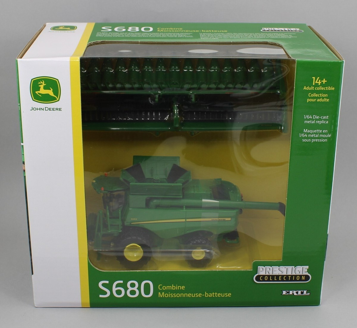 ERTL - Camion Avec Porte-engins Et Batteuse JOHN DEERE S780 - Échelle 1/64