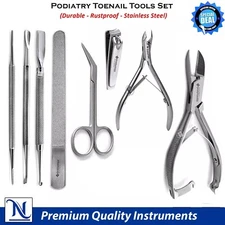 Professional Podiatry Tools Set Manicure Pedicure Cuticle Toenail Lifter Cleaner