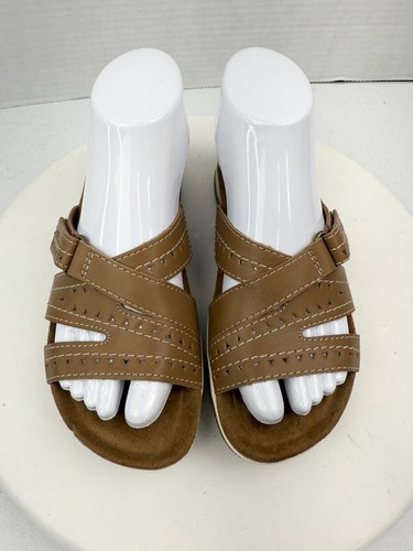 Earth Origins Womens Etstillar Tan Brown Slip On Comfort Sandals Size 6M - Picture 3 of 11