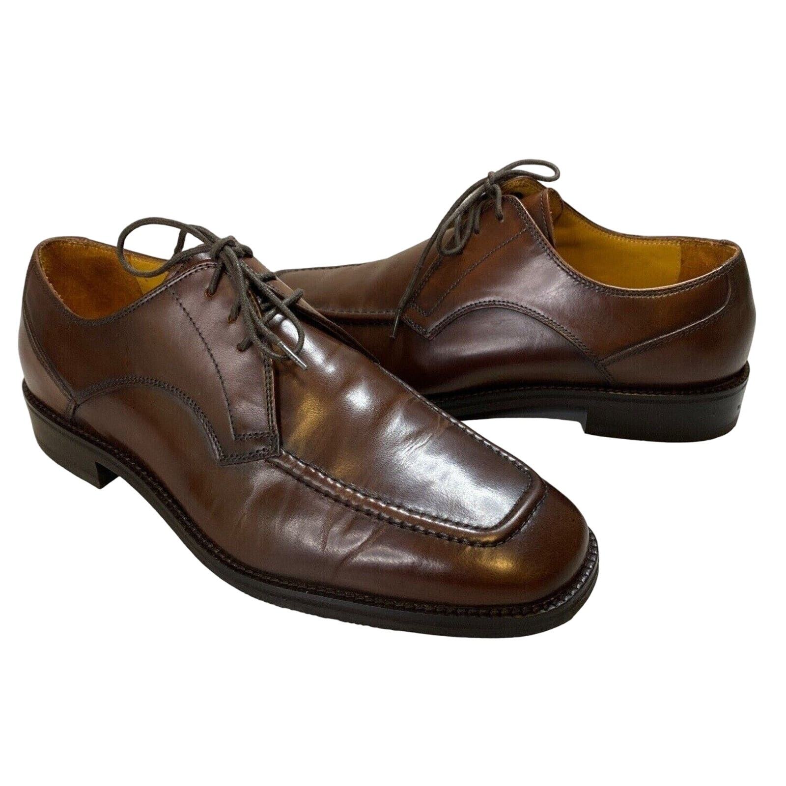 SAOLA Scarpe Oxford Cole Haan Eaton marroni in pelle taglia 9 5 grembiule punta C07138