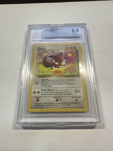 Eevee (Unlimited) graded BGS 8.5 for sale on eBay