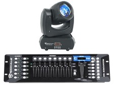 Rockville Rock Beam DC DJ Club Stage Pro Moving Head Light 192-Ch DMX Controller
