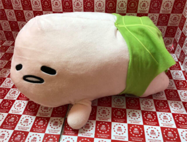 NWT~ Sanrio Sakura Gudetama Lazy Egg Pink Leaf Super Soft Mochi Plush - 35cm | eBay