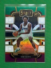 2023-24 Panini Select Green White Purple Prizms Parallel #79 Kobe Brown RC
