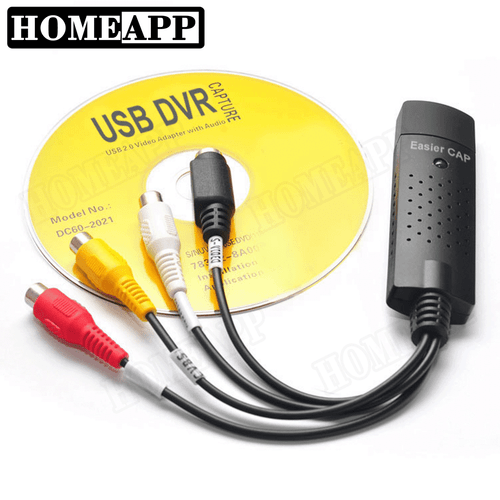 Easy Cap VHS To DVD Audio Video Converter Capture Card USB 2.0 Adapter Win10 - Bild 4 von 8