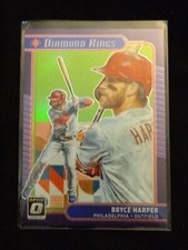Bryce Harper #18 2021 Panini Donruss Optic Mirror Green Baseball Diamond Kings  